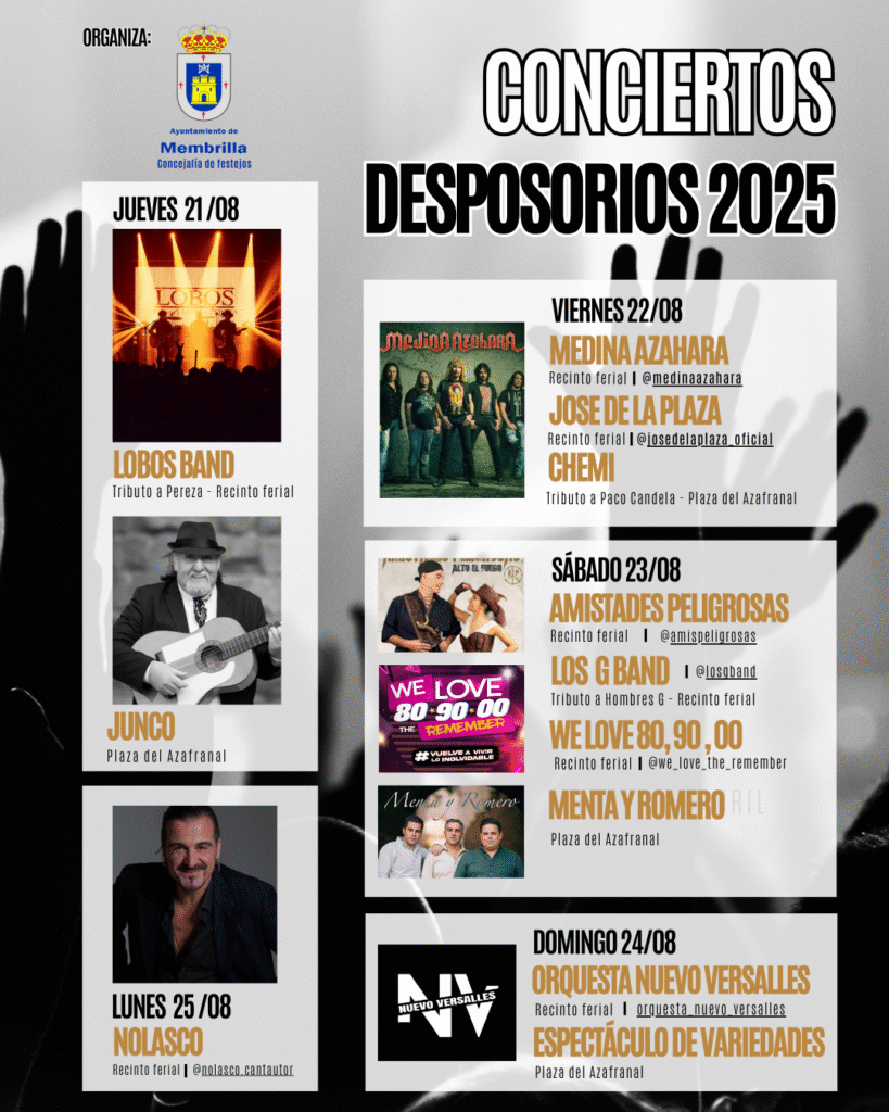 CONCIERTOS DESPOSORIOS 2025 – MEMBRILLA - Ayuntamiento de Membrilla